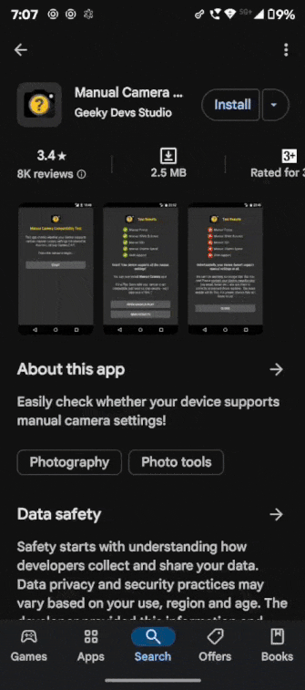 Manual Camera Compatibility Test for GCAM APK