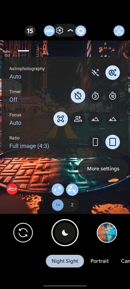 Activate the Astrophotography Mode
