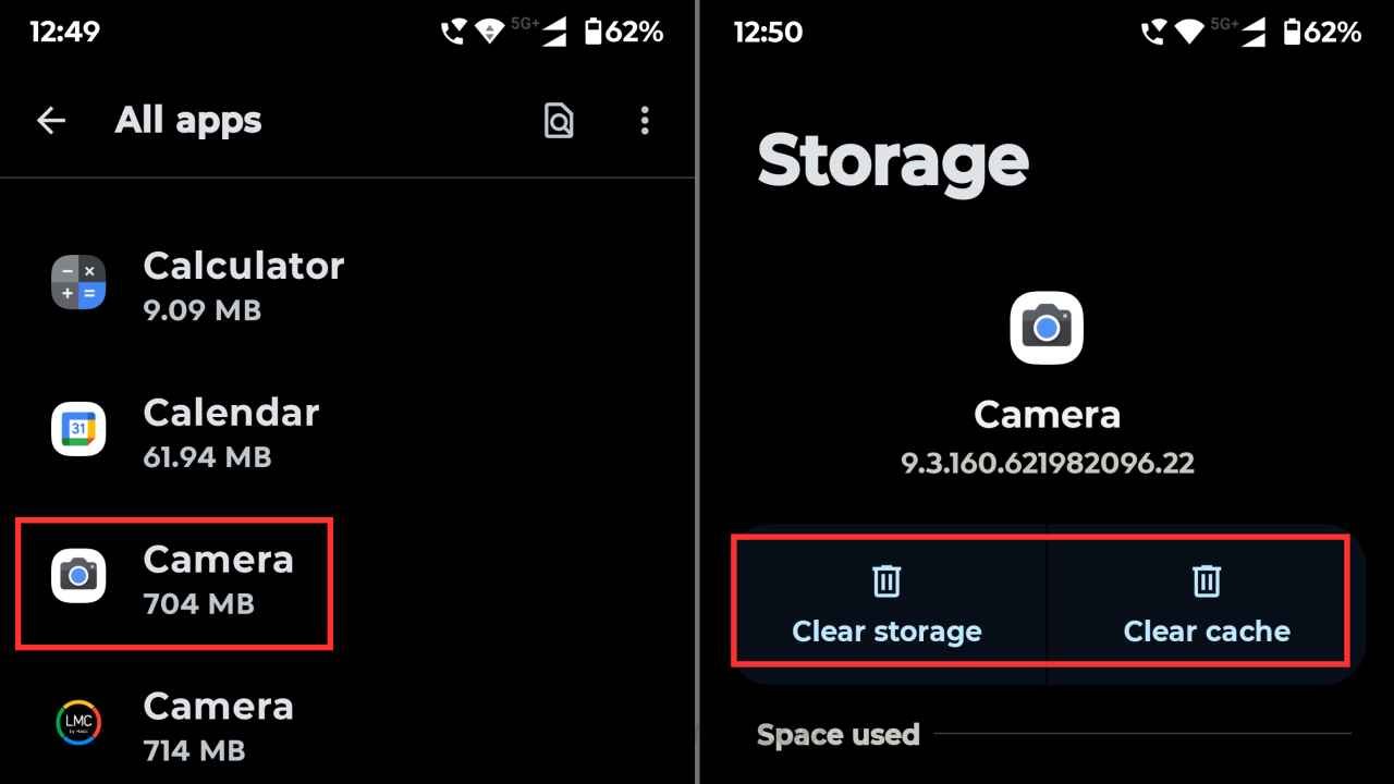 Clear app Cache